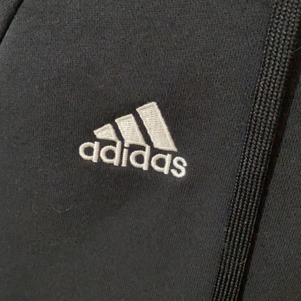 Adidas black hoodie with white. - Picture 2 of 4